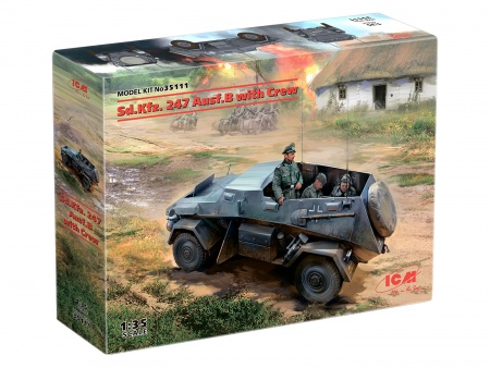 35111 Sd.Kfz. 247 Ausf.B с экипажем ICM
