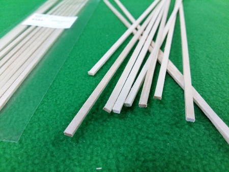 5153SV рейки 2х4 мм - длина 300 мм - липа - 10 шт