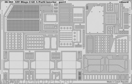 36263 Фототравление для ATF Dingo 2 GE A PatSi interior For Revell kit