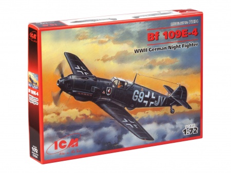 72134 Bf 109E-4 WWII Немецкий Ночной Истребитель ICM 72134 Bf 109E-4 WWII Немецкий Ночной Истребитель ICM