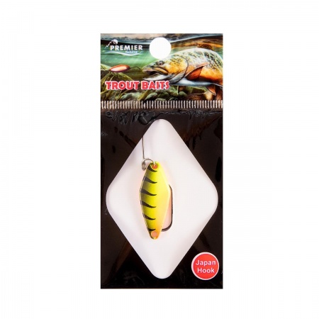 Микро приманка Stealth 2.3гр цв.206 Желтый-черноспинка PREMIER