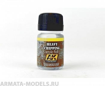 AK089 Жидкость для сколов HEAVY CHIPPING EFFECTS ACRYLIC FLUID AK089 Жидкость для сколов HEAVY CHIPPING EFFECTS ACRYLIC FLUID