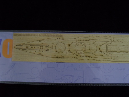 AW20004 Деревянная палуба для IJN Mutsu