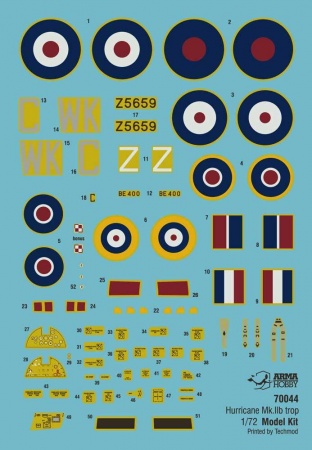 AH70044 Hawker Hurricane Mk.IIb Trop с Arma Hobby