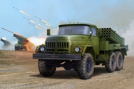 01032 Реактивная установка   БМ-21 ГРАД 9П138   Trumpeter