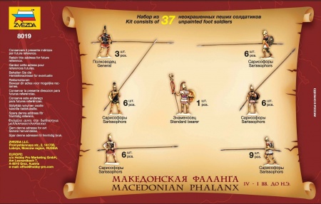 8019 Наборы солдатиков Македонская фаланга Звезда