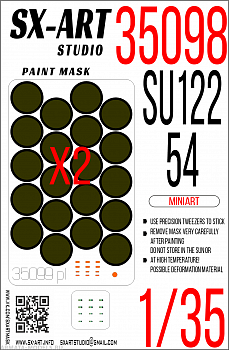 35099SX Окрасочная маска Су-122-54 (Miniart)