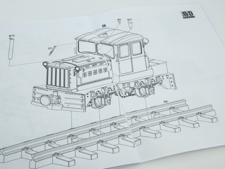 4066AVD Сборная модель Узкоколейный мотовоз МД54-2 AVD Models