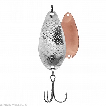 Блесна БИметалл Фрог 16гр 04/03 серебро чешуя/медь (PR-F-16-04/03) Premier( цена указана за упаковку, в количестве 5шт.)