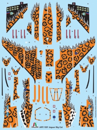 1357ИТ Самолет Jaguar Gr.3 Big Cat специальной окраске Italeri