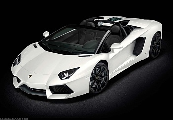 HK104SB Собранная  модель Lamborghini Aventador Roadster Bianco Canopus (Полуматовый белый) HK104SB Собранная  модель Lamborghini Aventador Roadster Bianco Canopus (Полуматовый белый)