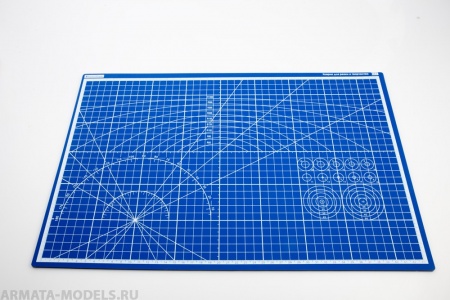 100106RK Коврик для резки стандарт синий А3, 3 слоя