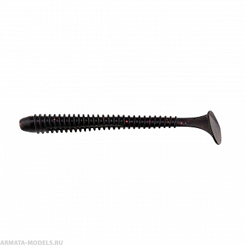 Виброхвост Liny Catcher 2,35"/6 см Dark Star 12шт. (HS-5-047) Helios