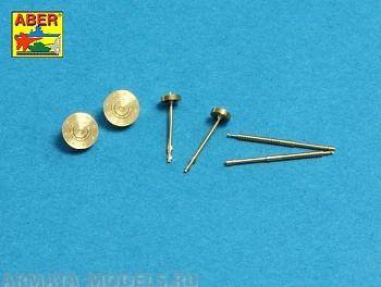 ABR-35-L-223  Дополнения для  Set of 2 barrels for Soviet tank 7,62mm DT machine gun универсальный набор 1/35