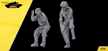 AM72408 Экипаж танка Т-60, Т-70, Т-80, Т-90 (2 фигуры) AM72408 Экипаж танка Т-60, Т-70, Т-80, Т-90 (2 фигуры)