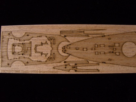 AW20065 Деревянная палуба для DKM Tirpitz