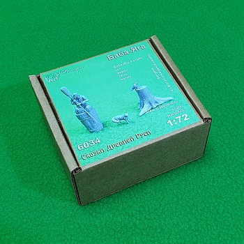 6034 Фигурка &amp;quot;Баба-Яга в ступе&amp;quot; масштаб 1:72