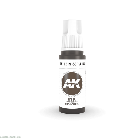 AK11219 Краска акриловая Sepia INK 17ml