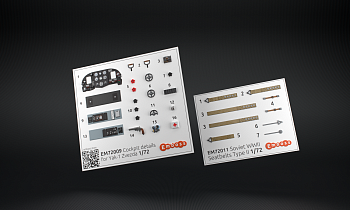 EM72009 Кабина и ремни для модели Звезда Як-1 EM72009 Кабина и ремни для модели Звезда Як-1