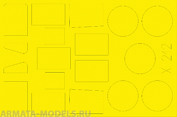 XT212ED Окрасочная маска Bedford QL Series cab windows and wheels 1/35