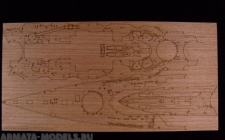AW10040 Деревянная палуба для IJN Kongo