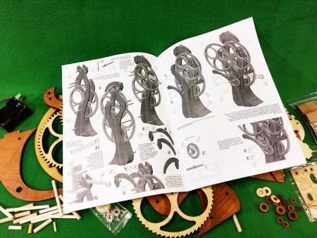 7003 часы деревянные сборная модель СВ Модель