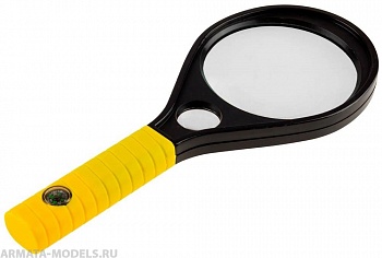 40530-90 Лупа MASTER, пластиковый корпус, 2-х/6-и кратное увеличение, диаметр 90мм