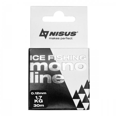 Леска MONOLINE ICE FISHING 0,12mm/30m Nylon Transparent (N-MIF-012-30) Nisus