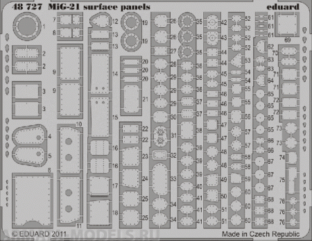 48727ED MiG-21 surface panels S.A.
