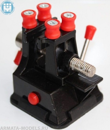 4185 Мини тиски с фигурным зажимом, на присоске, 35 мм