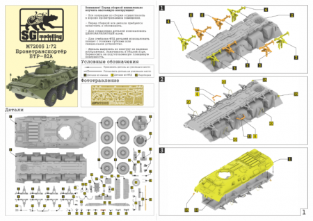 M72005 1:72 Бронетранспортёр БТР-82А SG modelling