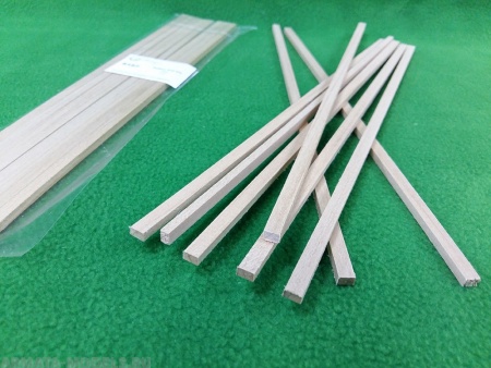 5157SV рейки 4х6 мм - длина 300 мм - липа - 8 шт