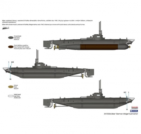 SN72006 Biber German Midget Submarine Special Hobby