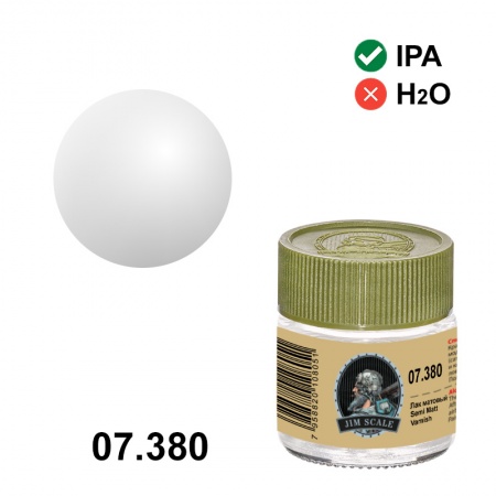 07.380JIM Лак спиртовой полу матовый Semi Matt Varnish