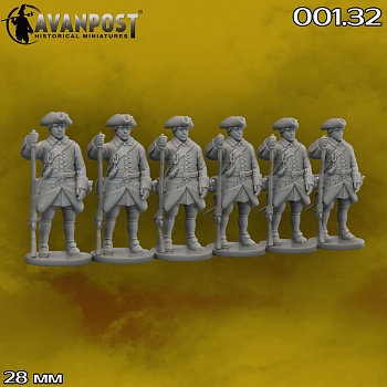 001.32АП Фигуры Мушкетёры (1708 - 1721)