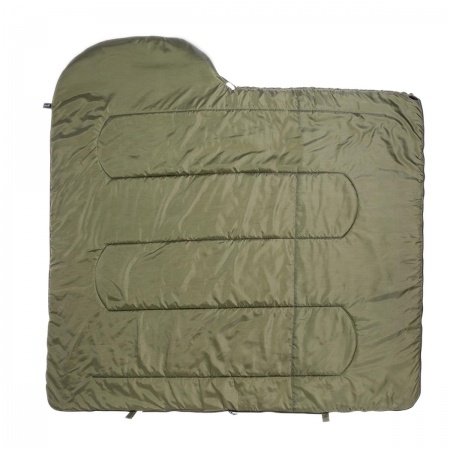 Спальный мешок OLYMPUS Wide Plus 400 (220х106, холлоф., зеленый/город) (T-HS-SB-OWP-400-NC) Helios