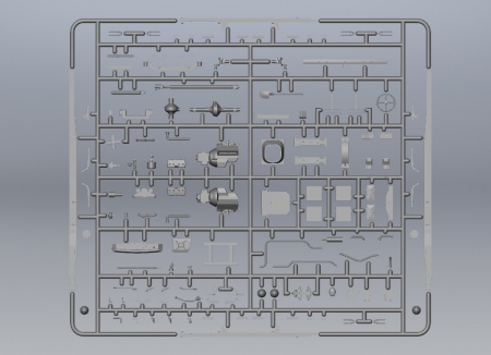 35412 V3000S/SS M (Sd.Kfz.3b) Maultier, немецкий полу-гусеничный грузовик ICM
