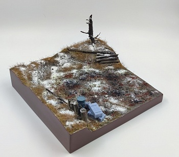 HE-35077 Подставка "первый снег на огневом рубеже"