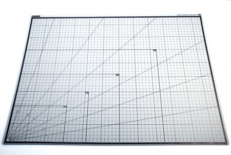 100114RK Коврик для резки А2, 3 слоя, серый черный