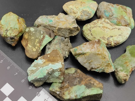 AAM0040 Бирюза натуральная, пиленая, не полированная, Казахстан.