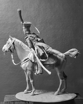 CHM-54271. Обер-офицер армейских уланских полков, Россия 1812-14 гг.  54 мм. Материал - смола.