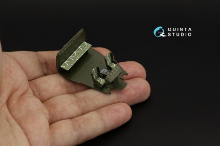 QD72046 3D Декаль интерьера кабины Uh-1B (Italeri)
