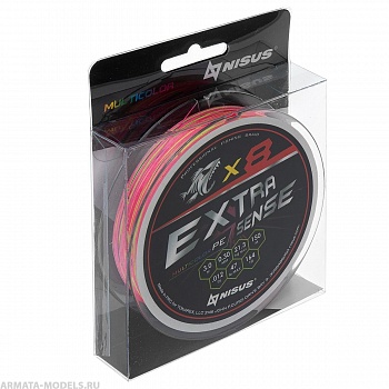 Шнур Extrasense X8 PE Multicolor 150m 3/47LB 0.30mm (N-ES-X8-3/47LB) NISUS Шнур Extrasense X8 PE Multicolor 150m 3/47LB 0.30mm (N-ES-X8-3/47LB) NISUS