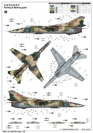 5803P Mig-27M Flogger J 17 Trumpeter