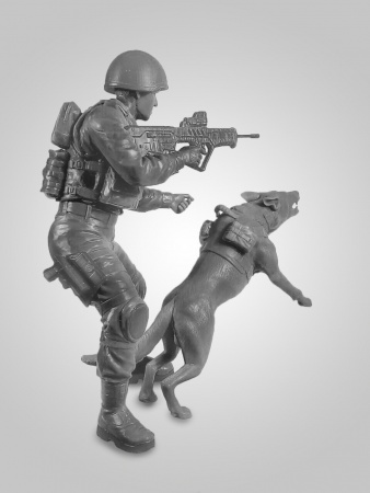 16102 Фигура, Офицер подразделения K-9 IDF с собакой ICM 16102 Фигура, Офицер подразделения K-9 IDF с собакой ICM