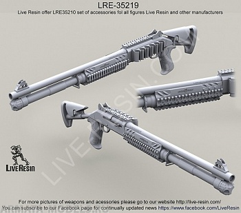 LRE35219 Тактический дробовик M1014 ( Benelli M4 Super 90) с ускорителем заряжания, цевьем Surefire Picatinny 
