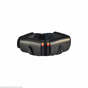 Патронташ К-12 закрытый на 24 патрона кожа (HS-ПО-4) Helios