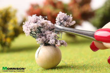 004lc005 Цветочные ленты для макета. Сиреневые соцветия.