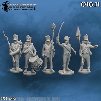 016.11 Французская линейная пехота: комгруппа фузилерной роты