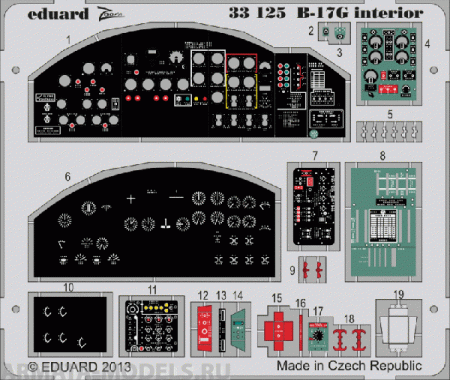 33125ED  B-17G Interior 1/32